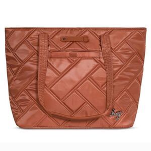 Lug Quilted Tote Bag in Tan